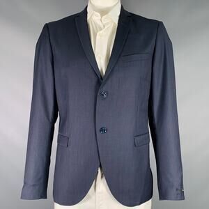 TIGER of SWEDEN Size 46 Navy Wool Notch Lapel Sport Coat